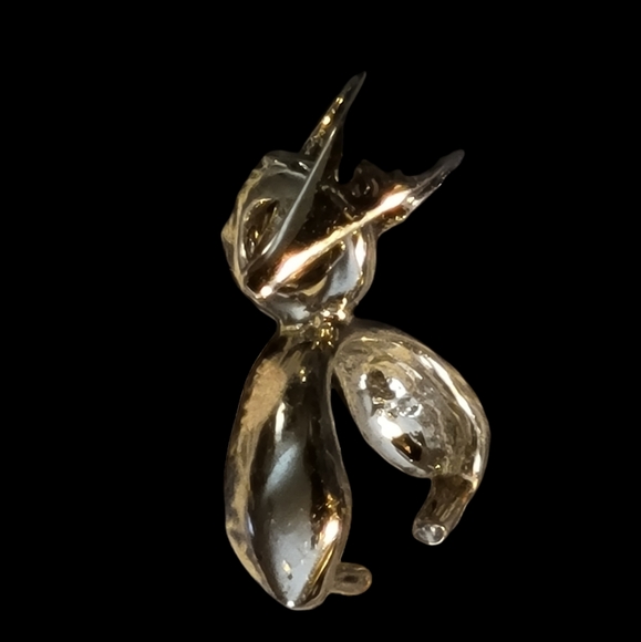 Genuine Tiger's Eye Stone Earrings with 18k White Gold Jewelry Clasp - Picture 7 of 10